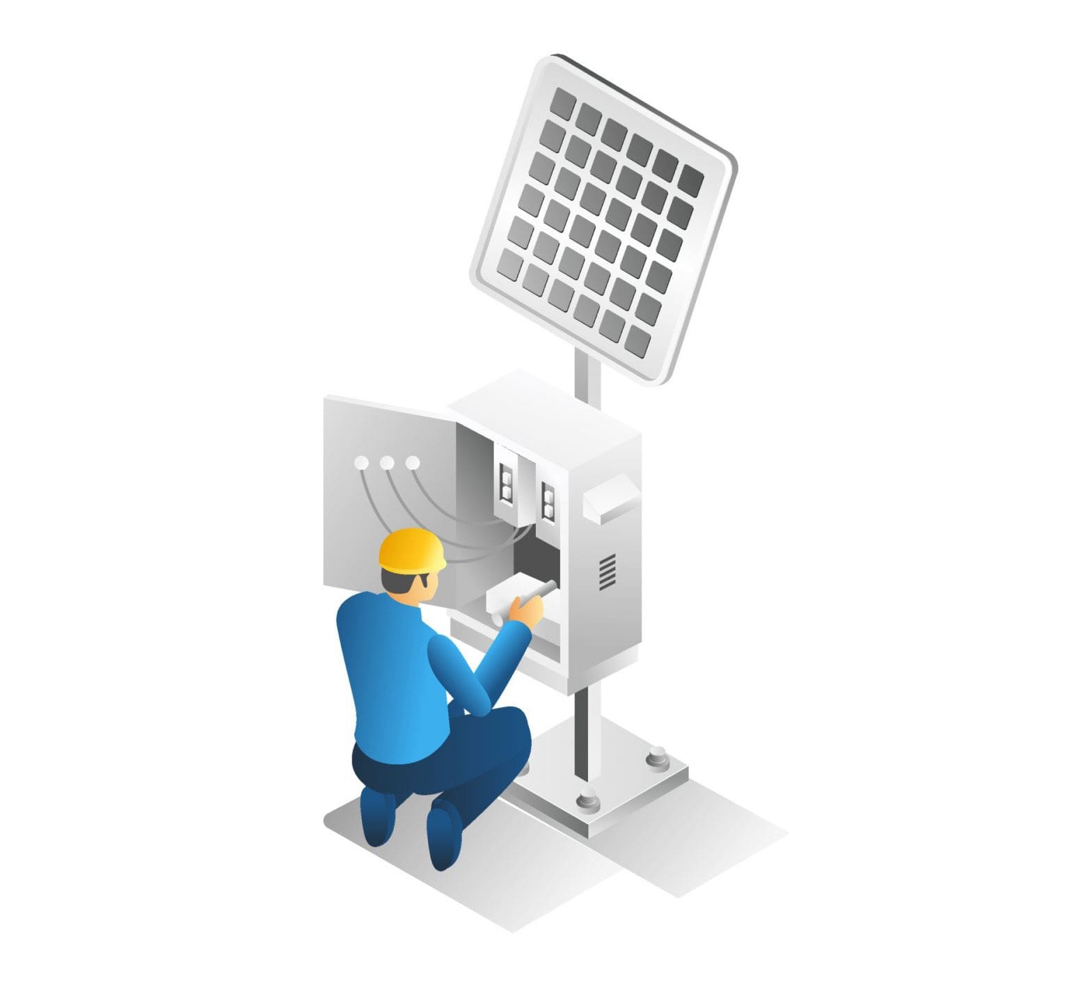 Elektroinstallation Regensburg – EMB Mitarbeiter bei der Arbeit